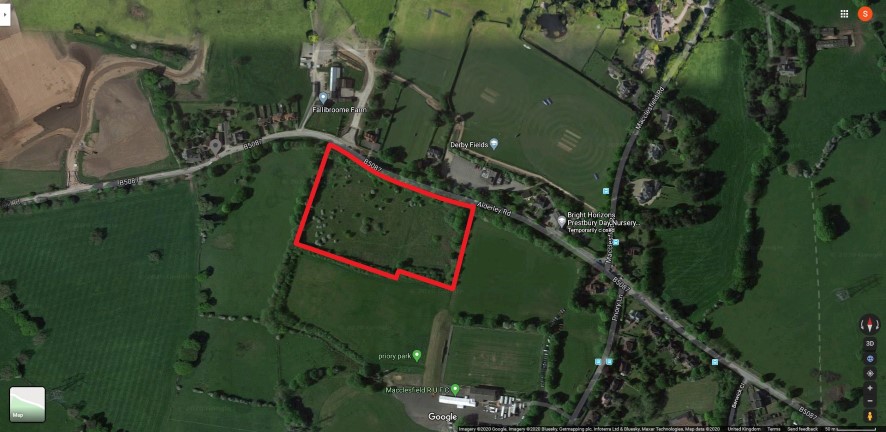 Land Lying On The South Side Of Alderley Road, Prestbury, Macclesfield, Cheshire, SK10 4AE