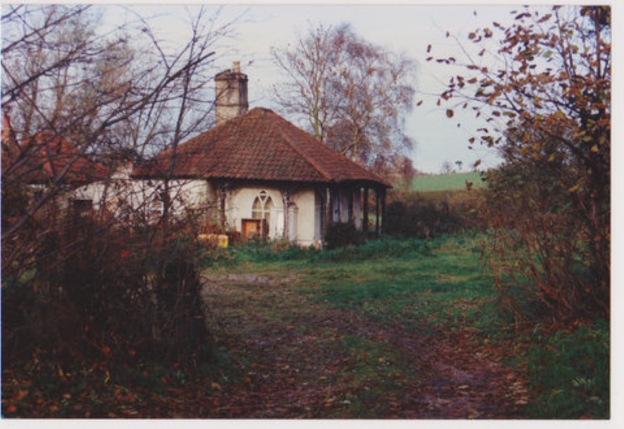 Dated photograph of the property when it was lived in