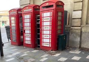 Property for Auction in London - Two Telephone Kiosks at 29 The Broadway, Stratford, London, E15 4BQ