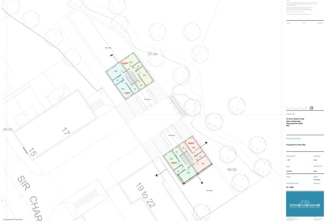 Land at 19-20 Sir Charles Irving Close, Cheltenham, Gloucestershire, GL50 2DS