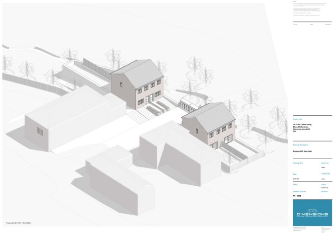 Land at 19-20 Sir Charles Irving Close, Cheltenham, Gloucestershire, GL50 2DS